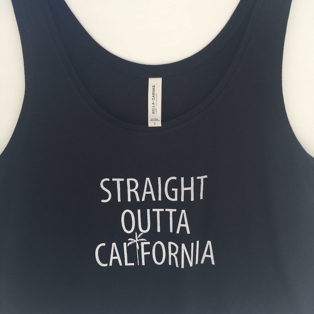 Bella + Canvas Black Cropped Workout Tee Size S
